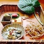 隆兵そば - H27.5　前菜篭盛り