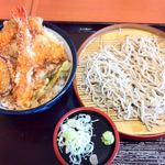 Tendon Tenya - 天丼と小そばセット（冷）
