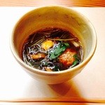 隆兵そば - H27.5　鴨汁！肉厚鴨肉につみれが入ってます♡