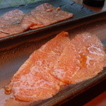 生粋 - 2015年4月　5000円コースより　だしミスジ＆ザブトンのすき焼き