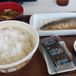 すき家 - 料理写真:塩さば定食(ごはん大盛)