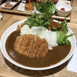 食堂 ippo ippo - 激辛カツカレー￥1,250 この店は高いけどボリュームも有るのが特徴ですが、これは普通の盛りでカツも小さめだなあ。 