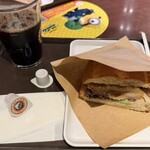 サンマルクカフェ - サンマルクホットサンド 和風鶏セット

