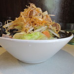 麺処 まるよし商店 - たんめん　太麺/小　ピリ辛白髪ネギ　トッピング