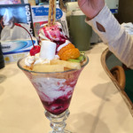 フレンド - 【フレンド】ブルーベリーパフェ650円