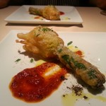 エノテカラウラ - 花ズッキーニのフリット