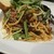 イタリアンバルBAIA - 料理写真:豚肉のラグー、茄子と青菜のトマトソース(水菜トッピング)