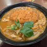 本家さぬきや - 料理写真:とんかつカレー蕎麦大盛り1320円