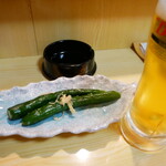 藤家庭料理 - 胡瓜の浅漬け