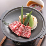 日本酒バル 方舟プラチナ  - 越後牛希少部位「いちぼ」陶板焼き