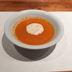 旬香亭 - トマトとチーズの冷スープ