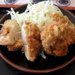 きずな食堂 - ホタテのフライ 300円。