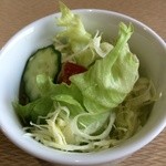 Indian Restaurant D SAGARMATHA - 201505  サガルマータ ★ディナーセット（チキンカレー・激辛・1050円）★サラダ