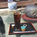 阿左美冷蔵 - 上のかき氷を溶かして完成♪