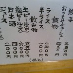 ラーメン利尻 - メニュー