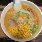 黒兵衛 - みそやさいコーンラーメン８５０円