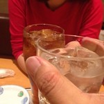 お酒・お惣菜・和食 竜田屋 - H.27.4.30.夜 芋ロック vs 烏龍茶