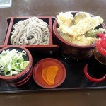 ごまそば処　和田川 - 穴子天丼セット