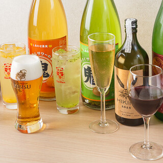 ビールからご当地サワーまで種類豊富な品揃え！飲み放題も充実♪