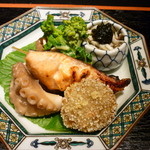 Kouraibashi Ouka - 炊き合わせと焼き魚
