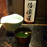 高麗橋桜花 - おすまし、日本酒