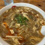 中華そば まるき - 料理写真:限定そば　酸辣湯麺(中)