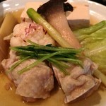 天川茶寮 柿千 - 今日の日替わり：鶏もも肉と春野菜の煮物