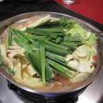 看板メニュー②もつ鍋