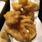 九州の地魚料理 侍 - イカ刺しのオプションで、ゲソ揚げ