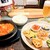 韓国ごはん あん - 料理写真:豆腐チゲ定食、生ビール　小