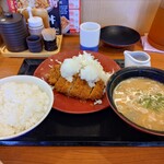 かつや - おろしカツ定食 ライスととん汁大盛り