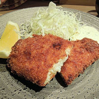 帰燕 - 菊カレイフライ、タルタルソース添え、とてもサクサクで真剣に料理しましたという感じがにじみ出ています
