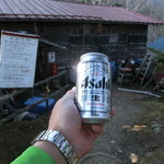 雲取奥多摩小屋 - アサヒスーパードライ３５０ｍｌ５００円