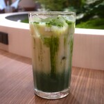 ドトールコーヒーショップ - ドリンク写真:アイス抹茶豆乳ラテ