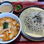 なか卯 - 料理写真:金胡麻だれざるそば&親子丼セット(ごはん小盛)