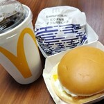 マクドナルド - ドリンク写真:ひるまック フィレオフィッシュセット&炙り醤油風 ダブル肉厚ビーフ