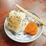 瓦そば 田舎 - このおにぎりが美味しかった！