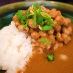 工場レストラン健食たぬみせ - 納豆カレーにして食べました(o’∀’o)