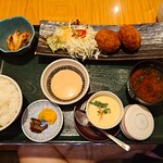 嘉文 - 料理写真:サーモンコロッケ定食￥1,000-