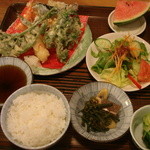 与里道 - 天ぷら定食