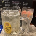 Lunch&Dining ちかく - メガジムビームハイボール860円　生トマトサワー590円