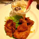 ＴＨＥ ＯＲＣＨＡＲＤ - ('10/04)チキン唐揚げ＆シーフードサラダ