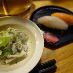 鉄板焼と串焼きの店 善 - お通し　2品