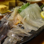 鉄板焼と串焼きの店 善 - 活スルメイカ刺