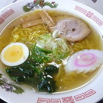 湖月 - 半ラーメン(塩) 2015.4月