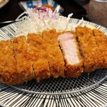 とんかつ義 - 厚切り豚ロースカツ定食