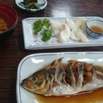 あら井 - 鯵煮付け、平目の蒸し物