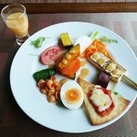 里日和 - セットの野菜のパレット＆野菜ジュース