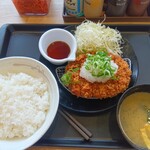 松屋 - 料理写真:鬼おろしロースカツ定食¥500
