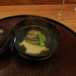 日本料理 太月 - 千葉県の黒アワビの柔らか煮、焼き賀茂なす、ミニオクラ